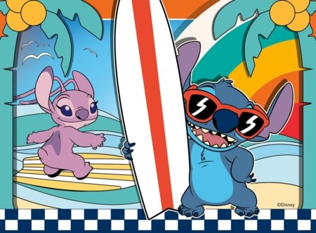 RAVENSBURGER PUZZLE dėlionių rinkinys Disney Stitch, 12/16/20/24 det., 12004106 1 