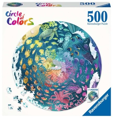 RAVENSBURGER dėlionė Circle of Colors Povandeninis pasaulis, 500 det., 17170 