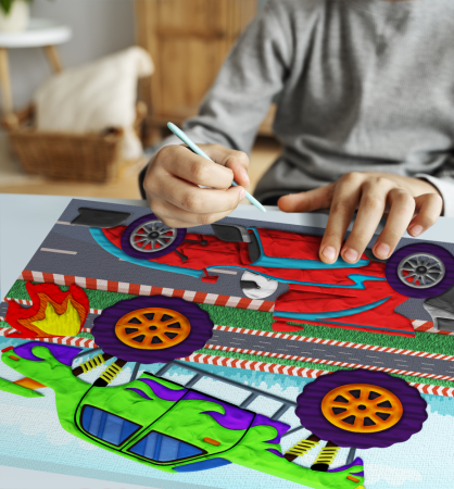 SPLAT PLANET modelino paveikslo rinkinys Automobilis, SP46994 