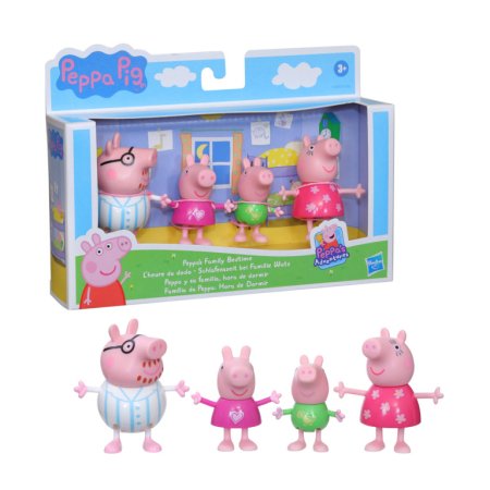 PEPPA PIG figūrėlių rinkinys Pepa šeima, 4 vnt.,  asort., F21715L0 F21715L0