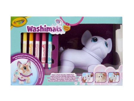 CRAYOLA kūrybinis rinkinys Washimals Posable Jumbo Pet Big WilburTM, 74-0227  