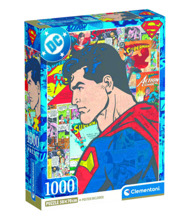 CLEMENTONI dėlionė Supermenas, 1000 det., 37507 