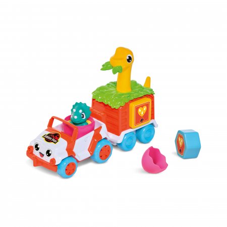 TOMY mašinėlės rinkinys su dinozauru Dino Rescue Ranger, E73253 E73253
