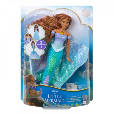 DISNEY LITTLE MERMAID transformuojama lėlė Arielė, HLX13 HLX13