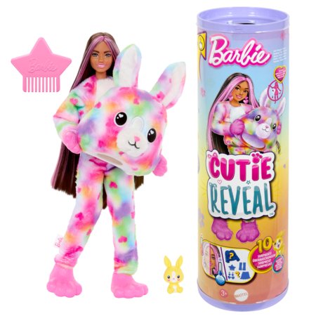 BARBIE Cutie Reveal kiškutės rinkinys, spalvotų sapnų serija, HRK38 