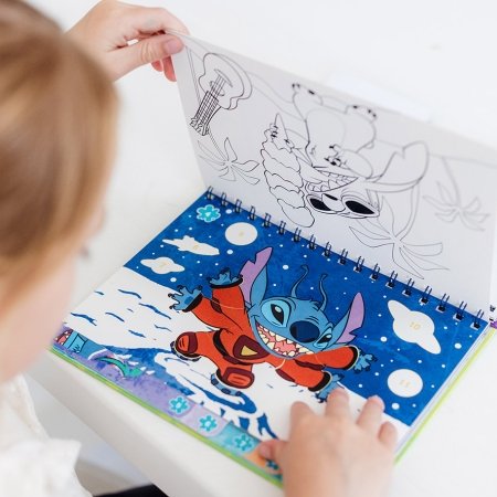 TOTUM DISNEY STITCH kūrybinis rinkinys Sticker by number pad, 700123 