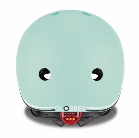 GLOBBER šalmas Go Up Lights, XXS/XS ( 45-51cm), pastelinė žalia, 506-206 506-206