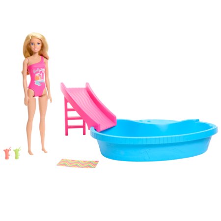 BARBIE lėlės ir baseino pramogų rinkinys, HRJ74 