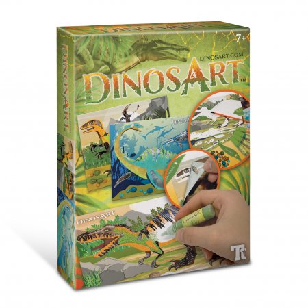 DINOSART kūrybinis rinkinys Sand & Foil Art, 15011 15011
