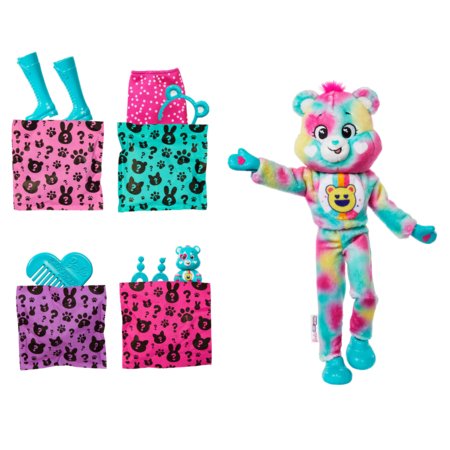BARBIE Cutie Reveal Care Bears rinkinys – Good Vibes Bear, JFV62 