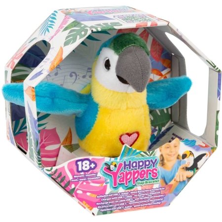 HAPPY YAPPERS interaktyvus pliušinis žaislas Mėlynoji Ara, 9466 