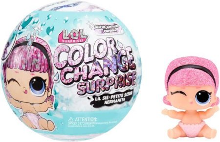 LOL Glitter Color Change lėlė, 585305EUC 