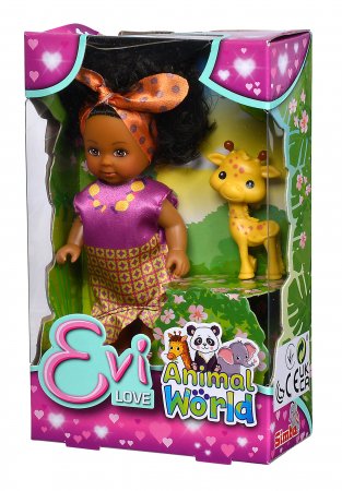 SIMBA EVI LOVE Animal World lėlė su gyvūnu, asort, 105733568 105733568