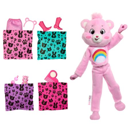 BARBIE Cutie Reveal Care Bears siurprizų rinkinys Cheer Bear, JCN95 