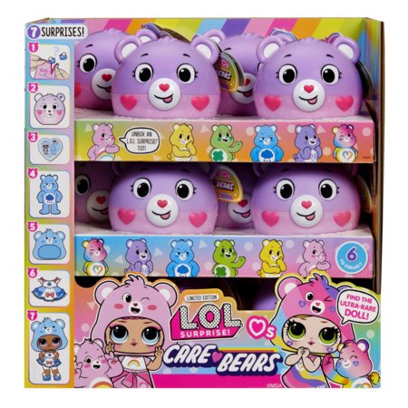 LOL SURPRISE Care Bears lėlė su meškinu, asort., 542704 