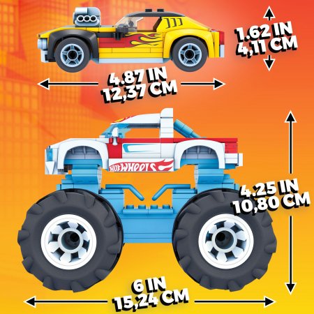 MEGA CONSTRUX HOT WHEELS konstruktorius Džipas ir auto, GYG22 GYG22