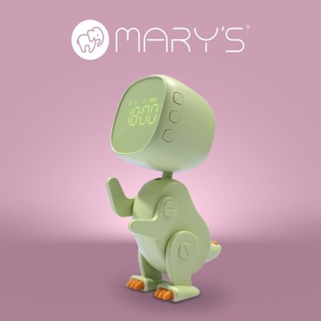 MARY'S laikrodis-žadintuvas ROBO DINO, Green, MW61059 