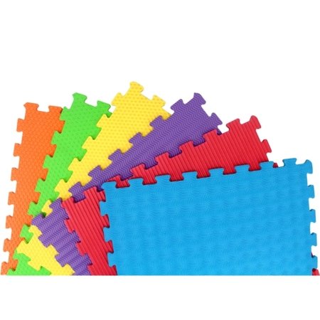 SUNTA sensorinis dėlionės kilimėlis su skirtingomis tekstūromis, 6 dalių, 8401B3 