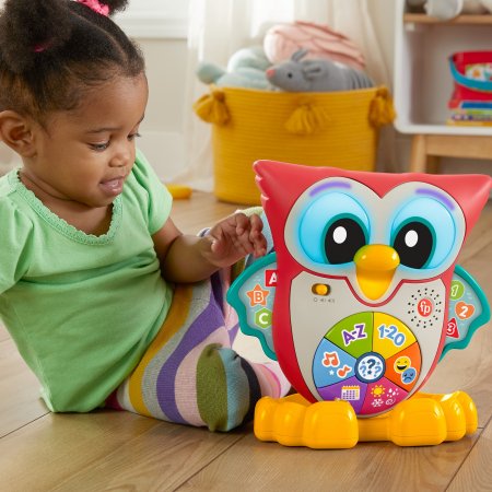 FISHER PRICE muzikinis,interaktyvus  pelėdžiukas Pupū, lietuviškai įgarsintas, HNK87 HNK87