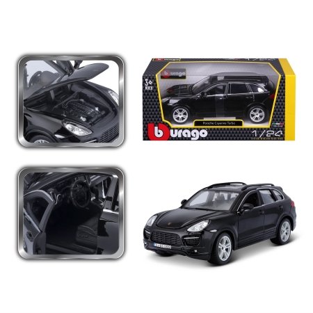 BBURAGO 1:24 Automodelis Porshe Cayenne turbo, 18-21056 BK 
