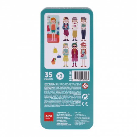 APLI KIDS magnetų rinkinys Mix&Match Mada, APLI18910 Apli18910