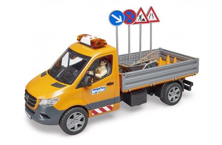 BRUDER MB Sprinter komunalinė transporto priemonė su vairuotoju ir priedais, 02677 02677
