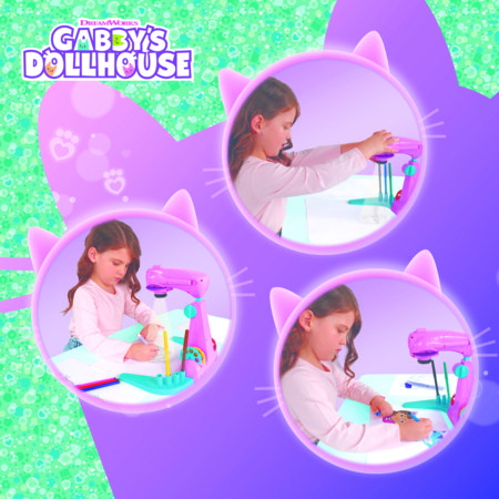 GABBY'S DOLLHOUSE piešimo rinkinys su projektorium, 106936 