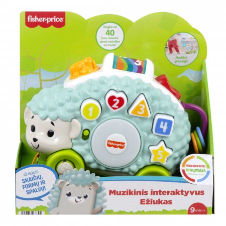FISHER PRICE Linkimals muzikinis-interaktyvus Ežiukas LT, HHJ45 HHJ45
