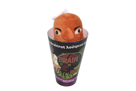 BRAIN ROT kalbantis pliušinis pakabukas 15 cm, asort., BD1270 