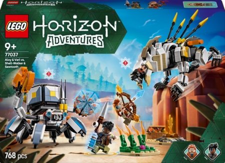 77037 LEGO® Horizon Adventures™ Aloy ir Varl prieš Shell-Walker ir Sawtooth  