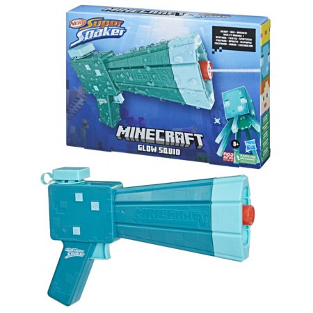 NERF SUPER SOAKER vandens šautuvas Minecraft Glow Squid, F76005L0 F76005L0