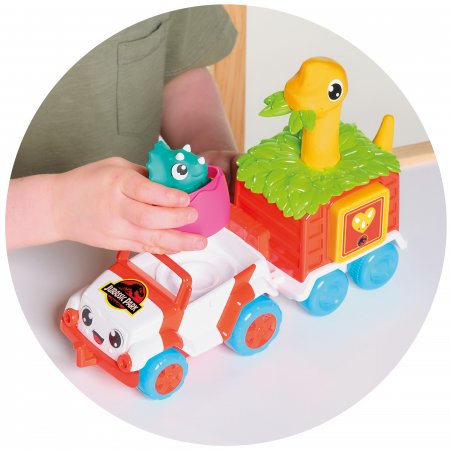 TOMY mašinėlės rinkinys su dinozauru Dino Rescue Ranger, E73253 E73253