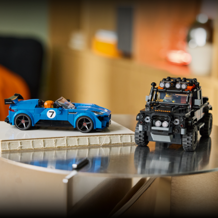 77264 LEGO® Speed Champions „Jaguar Project 7“ ir „Land Rover Defender“ 
