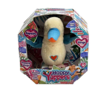 HAPPY YAPPERS interaktyvus pliušinis žaislas Baltoji Kukabara, 9403 