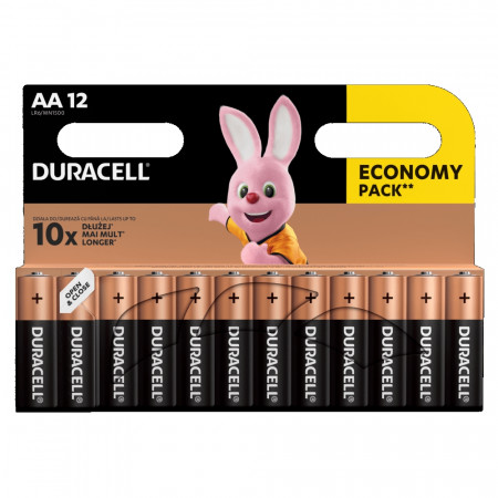 DURACELL baterijos AA, 12 vnt., DURB021 