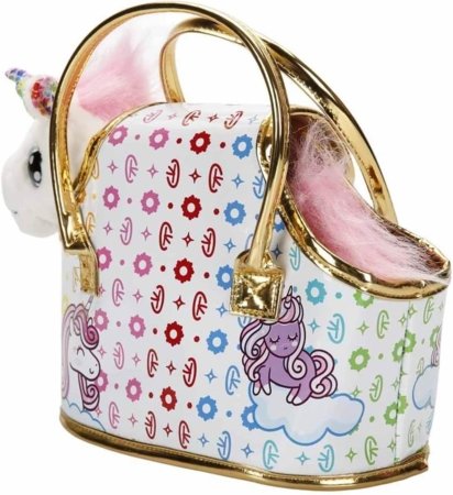 CUTEKINS pliušinis žaislas Vienaragis su nešiojimo krepšiu, 51087 51087