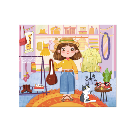 DODO magnetinis žaidimas Aprenk madingą mergaitę, 200243 