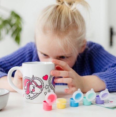 TOTUM kūrybinis rinkinys Unicorn Paint Your Own Mug, 072121 