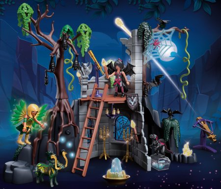 PLAYMOBIL Adventures of Ayuma Šikšnosparnių ir fėjos griuvėsiai, 70807 70807