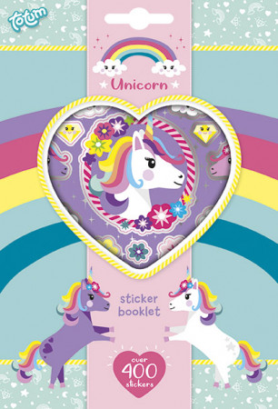 TOTUM lipdukų rinkinys Unicorn Sticker Book, 4 lipdukų lapai, 071117 71117
