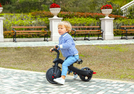 GLOBBER triratukas Explorer Trike 4in1, juodas, 634-120 