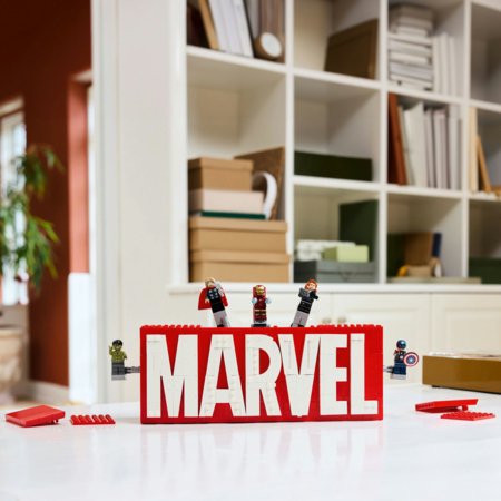 76313 LEGO® Super Heroes Marvel MARVEL logotipas ir minifigūrėlės 