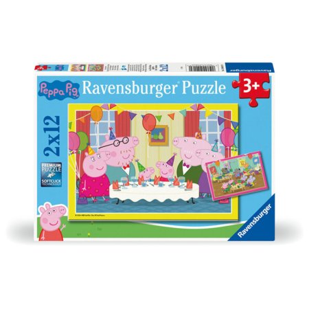 RAVENSBURGER PUZZLE dėlionė Peppa Pig, 2x12 det., 12004017 0 