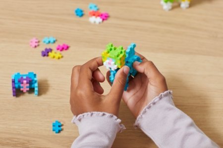 PLUS PLUS konstruktorius Mokausi statyti gyvūnėlius, 3962 