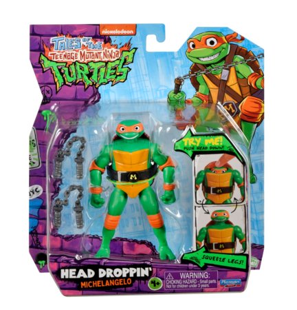 TMNT figūrėlė Head Dropping Michelangelo, 83306 