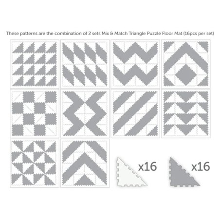 SUNTA trikampių dėlionės kilimėlis Mix and Match, 1018B3-C 