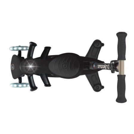 GLOBBER paspirtukas Go Up Deluxe Lights 360°,  juodas, 699-320 