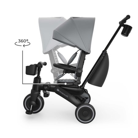 KINDERCRAFT triratukas JAZZ 3, pilkas, KRJAZZ03GRY0000 