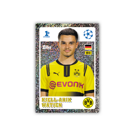 TOPPS lipdukai Champions League 2025 Eco Pack, 24+6vnt., 5053307074491 
