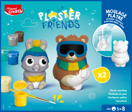 MAPED CREATIV Plaster Friends gipso formavimo rinkinys, 229072080000 